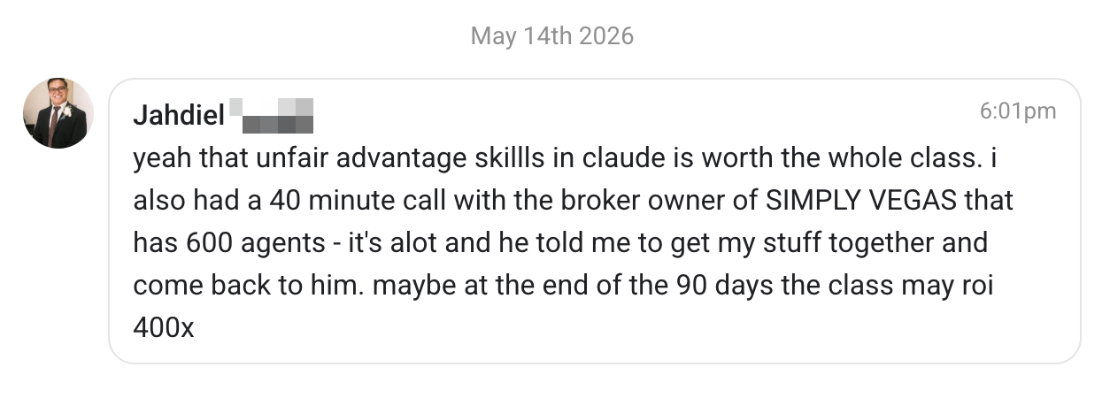 Jahdiel — used the Claude toolkit + frameworks