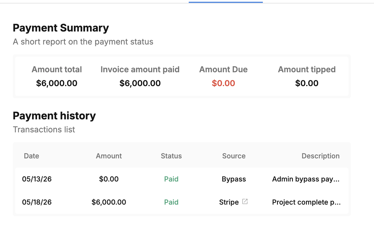 JT — $6,000 invoice, just wrapped
